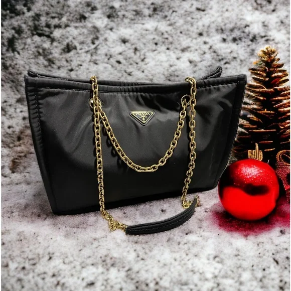 🔥 NWT! PRADA Tessuto Chain Tote W/ Authenticity Card and Dust-bag! - Picture 1 of 16